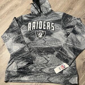 NFL Team Apparel Black and White Hoodie Raiders!